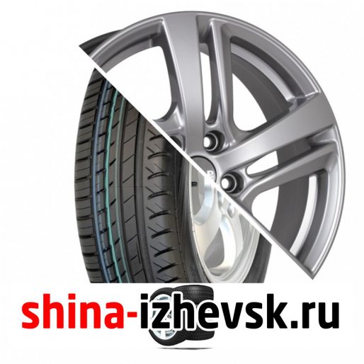 Колесо в сборе Viatti Strada (V-130) 215/55 R17 V 94 + СКАД Сеул 6.5xR17 5×114.3 ET48 DIA67.1 Серебристый в Ижевске
